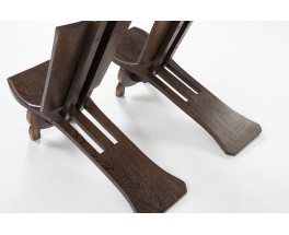 Chaises modèle Palabre en cocotier du Congo 1960 set de 2