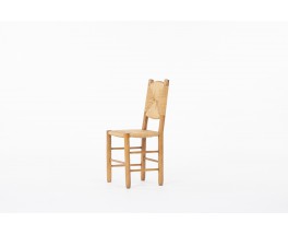 Chair in ash and straw 1950