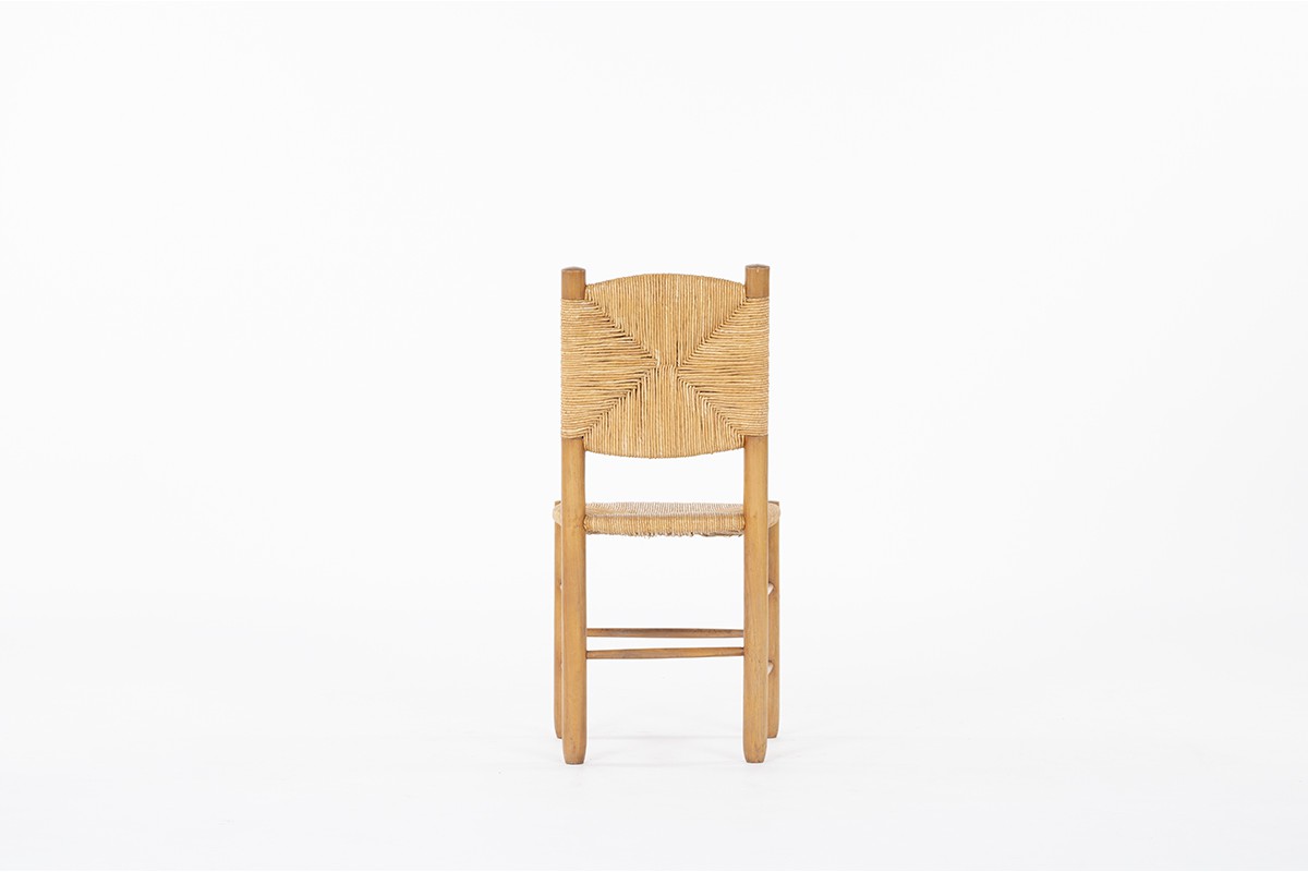 Chair in ash and straw 1950