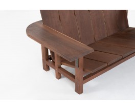 Sofa in teak with slats 1970