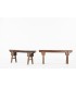 Benches in elm Chinese design 1900 set of 2