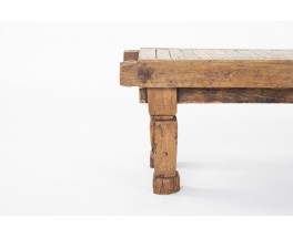 Rectangular coffee table with slat from Bali 1950