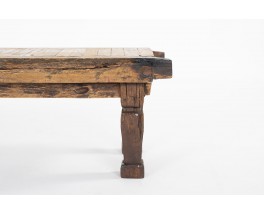 Rectangular coffee table with slat from Bali 1950