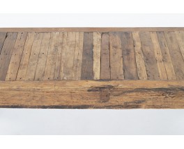 Rectangular coffee table with slat from Bali 1950