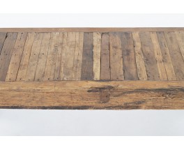 Rectangular coffee table with slat from Bali 1950