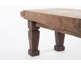 Rectangular coffee table with slat from Bali 1950