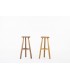 Bar stools in elm 1980 set of 2