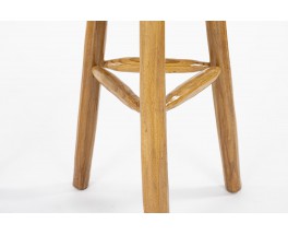 Bar stools in elm 1980 set of 2