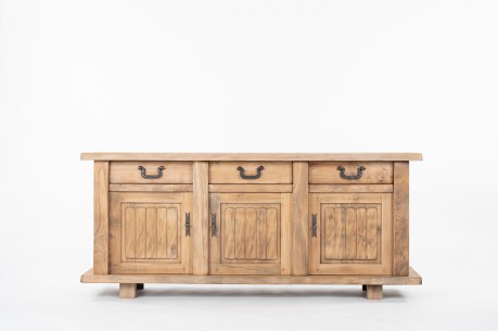 Sideboard in elm brutaliste design 1950