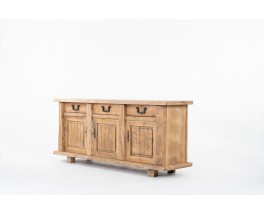 Sideboard in elm brutaliste design 1950