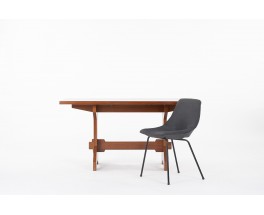 Rectangular dining table in solid mahogany 1950