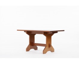 Rectangular dining table in solid mahogany 1950