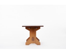 Rectangular dining table in solid mahogany 1950