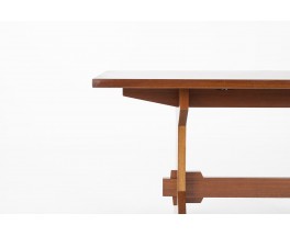 Rectangular dining table in solid mahogany 1950