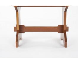 Rectangular dining table in solid mahogany 1950