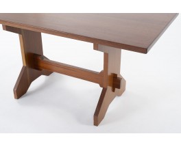 Rectangular dining table in solid mahogany 1950