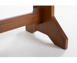 Rectangular dining table in solid mahogany 1950