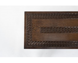 Rectangular coffee table in coconut tree Congo 1960