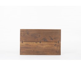 Table rectangulaire en orme avec papillons 1950