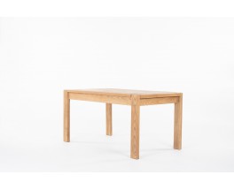 Rectangular dining table in light elm edition Maison Regain 1980