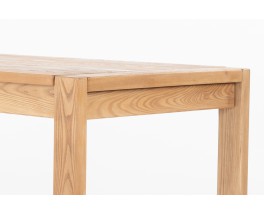 Rectangular dining table in light elm edition Maison Regain 1980