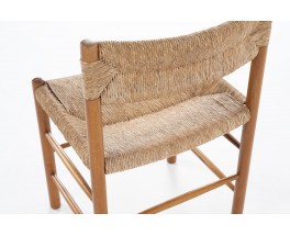 Chairs model Dordogne in ash and straw edition Sentou 1980 set of 6