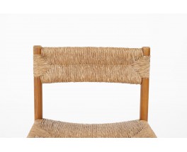 Chairs model Dordogne in ash and straw edition Sentou 1980 set of 6