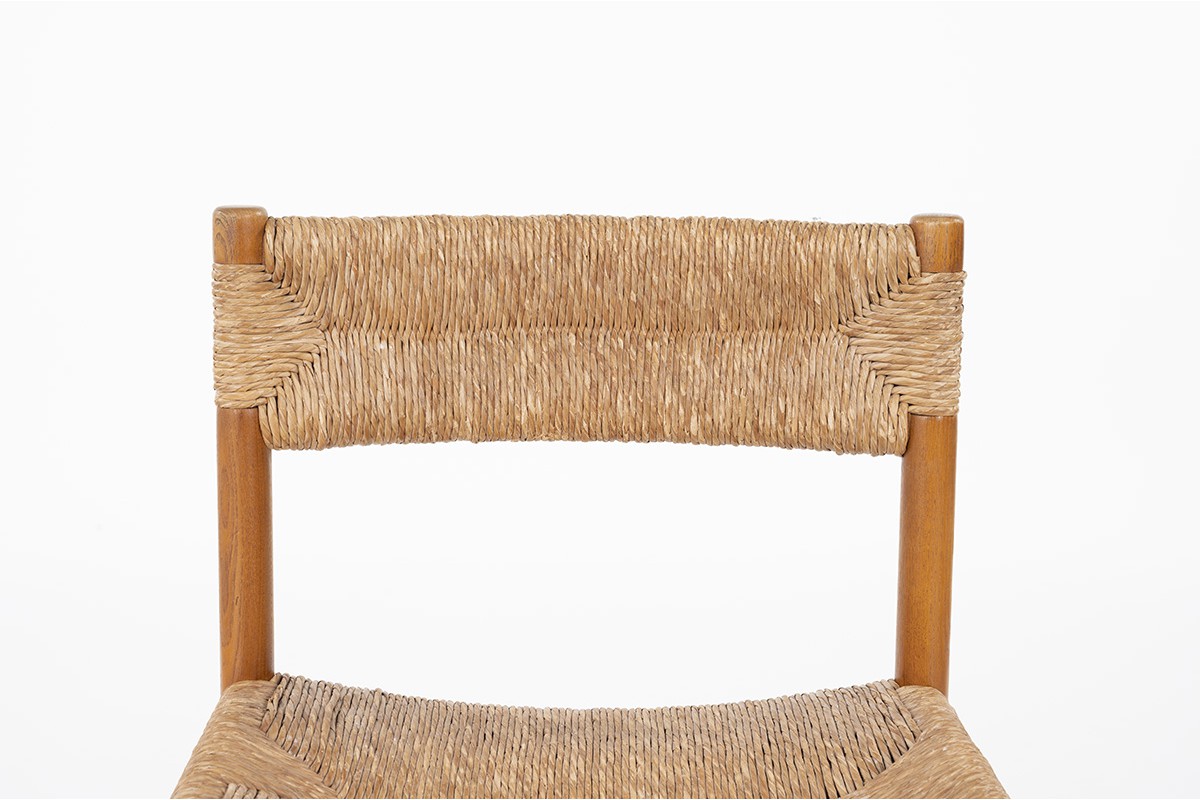 Chairs model Dordogne in ash and straw edition Sentou 1980 set of 6