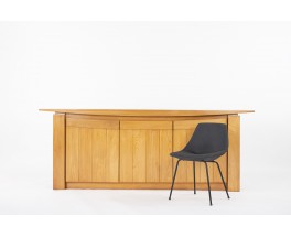 Sideboard in elm with airplane wing top 1980