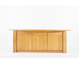 Sideboard in elm with airplane wing top 1980