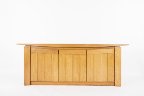 Sideboard in elm with airplane wing top 1980