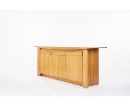 Sideboard in elm with airplane wing top 1980