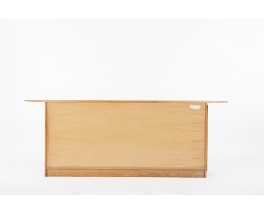 Sideboard in elm with airplane wing top 1980