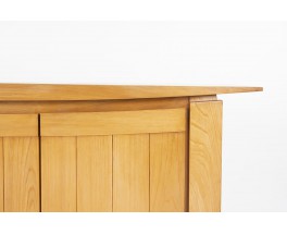 Sideboard in elm with airplane wing top 1980