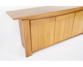 Sideboard in elm with airplane wing top 1980