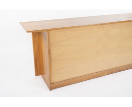 Sideboard in elm with airplane wing top 1980