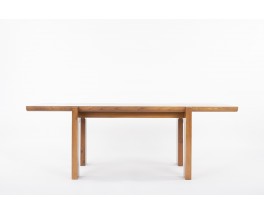 Rectangular dining table by Luigi Gorgoni in elm edition Roche Bobois 1980