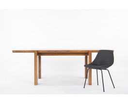 Rectangular dining table by Luigi Gorgoni in elm edition Roche Bobois 1980