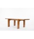 Rectangular dining table by Luigi Gorgoni in elm edition Roche Bobois 1980