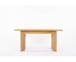 Rectangular Elm Dining Table Edition Maison Regain 1980