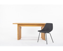 Rectangular Elm Dining Table Edition Maison Regain 1980