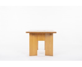 Rectangular Elm Dining Table Edition Maison Regain 1980