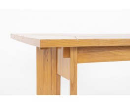 Rectangular Elm Dining Table Edition Maison Regain 1980