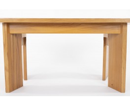 Rectangular Elm Dining Table Edition Maison Regain 1980