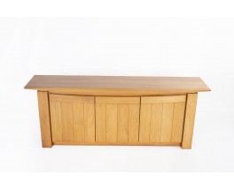 Sideboard in elm with airplane wing top 1980