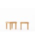 Side tables in elm and slate edition Maison Regain 1980 set of 2