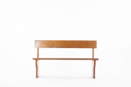 Banc mural en acajou 1960