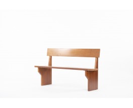 Mahogany wall bench 1960