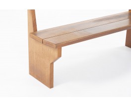 Mahogany wall bench 1960