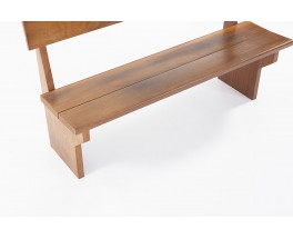 Mahogany wall bench 1960